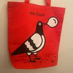 Canvas tote bag New Yorker Red